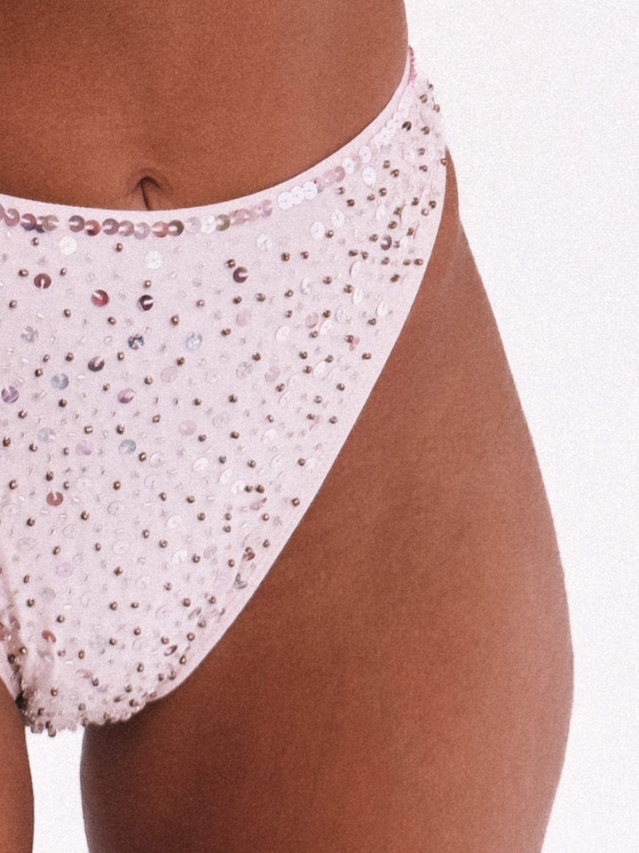 PRE-SALE / AMETHYST SEQUIN SPARKLE BLOOMERS - PINK - Her Pony