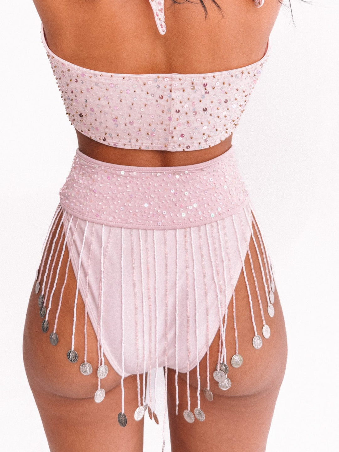 PRE-SALE / AMETHYST SEQUIN SPARKLE BLOOMERS - PINK - Her Pony